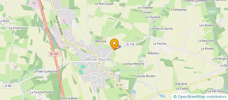 localisation de l'entreprise SCI NAUTIMMO  MINIAC-MORVAN