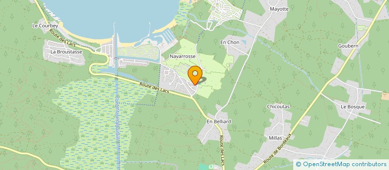 localisation de l'entreprise SCI NAVA  BISCARROSSE