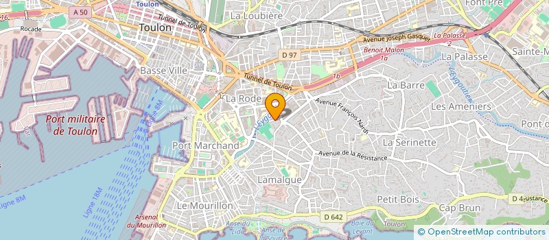 localisation de l'entreprise SCI NAVARRE V.L.  TOULON