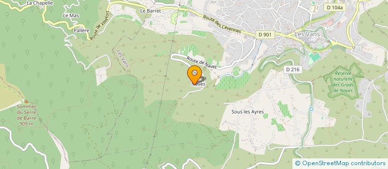 localisation de l'entreprise SCI NAVES HABITAT  LES VANS