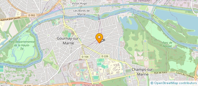 localisation de l'entreprise SCI NAVEVA  CHAMPS-SUR-MARNE