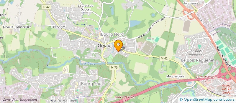 localisation de l'entreprise SCI NAWAN à ORVAULT