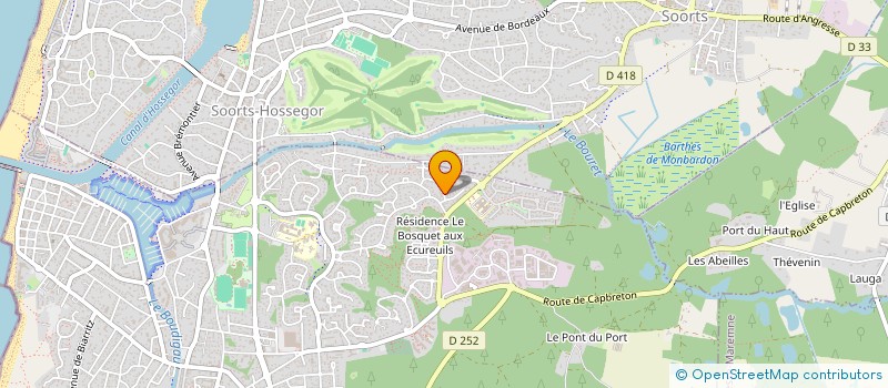 localisation de l'entreprise SCI NAWI à CAPBRETON