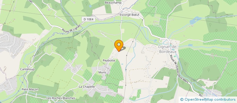 localisation de l'entreprise SCI NAWSA  LIGNAN-DE-BORDEAUX