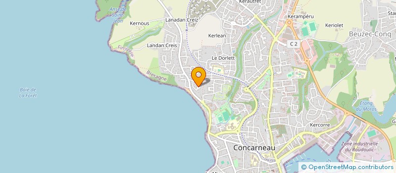 localisation de l'entreprise SCI NAXGA  CONCARNEAU