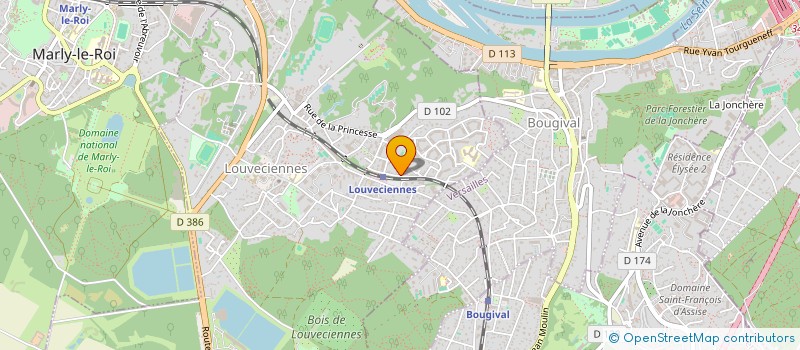 localisation de l'entreprise SCI NAYA  LOUVECIENNES