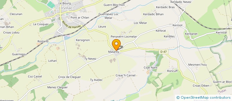 localisation de l'entreprise SCI NAYLA  IRVILLAC