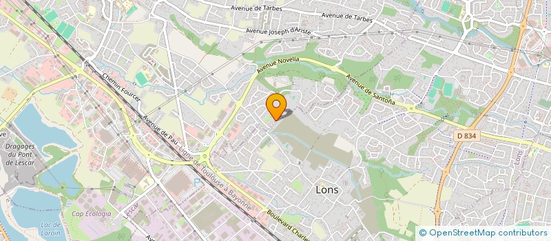 localisation de l'entreprise SCI NAZAMED  LESCAR