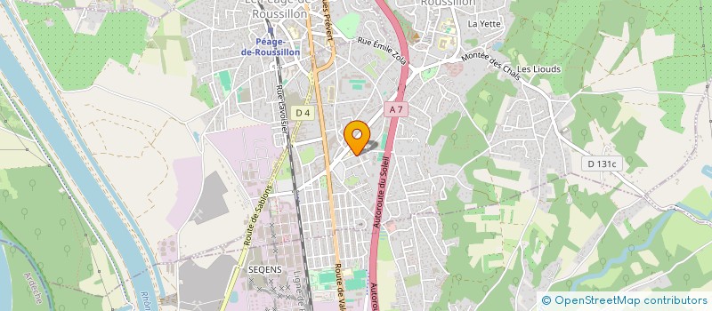 localisation de l'entreprise SCI NAZAR  ROUSSILLON