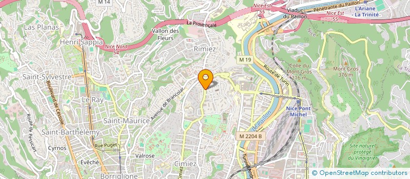 localisation de l'entreprise SCI NAZIM à NICE