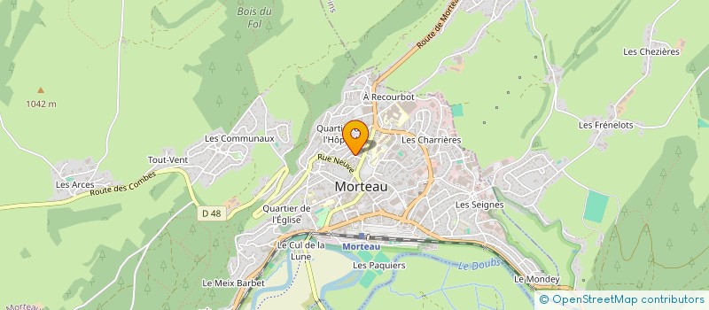 localisation de l'entreprise SCI NAZO  MORTEAU