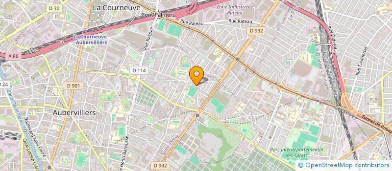 localisation de l'entreprise SCI NB  AUBERVILLIERS