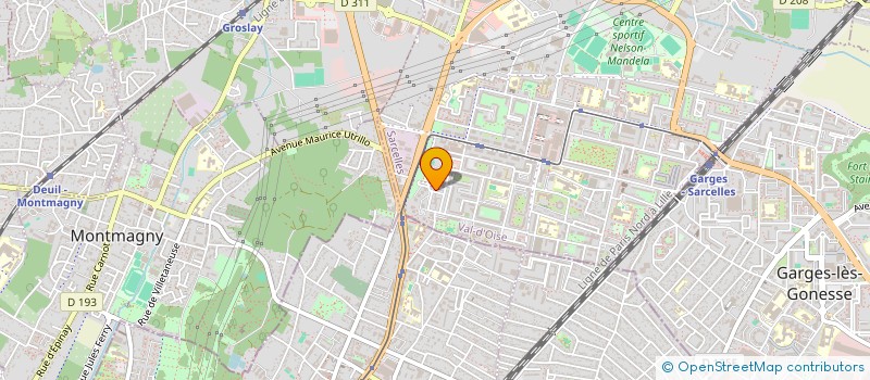 localisation de l'entreprise SCI NB  SARCELLES