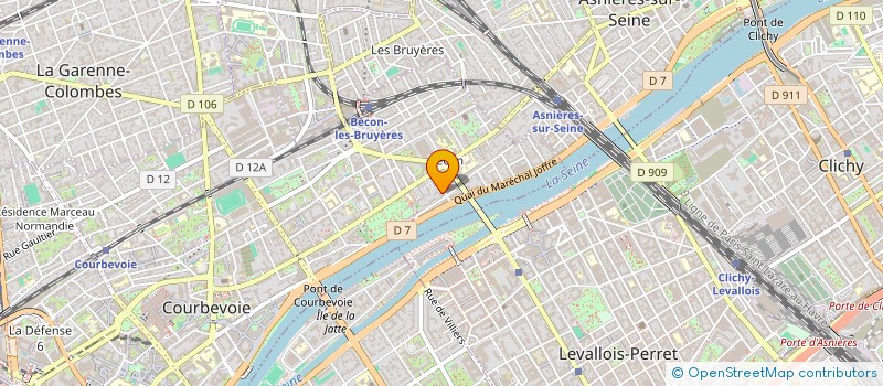 localisation de l'entreprise SCI NB AJOUX à COURBEVOIE