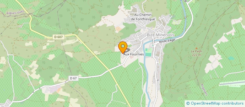 localisation de l'entreprise SCI NB - FG  BIZE-MINERVOIS