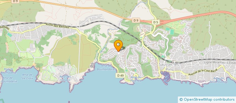 localisation de l'entreprise SCI NB & NB VIVALDI I  SAUSSET-LES-PINS