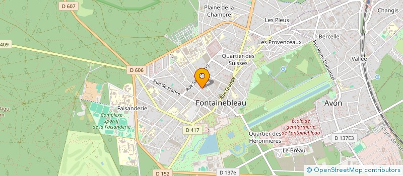 localisation de l'entreprise SCI NB2M  FONTAINEBLEAU