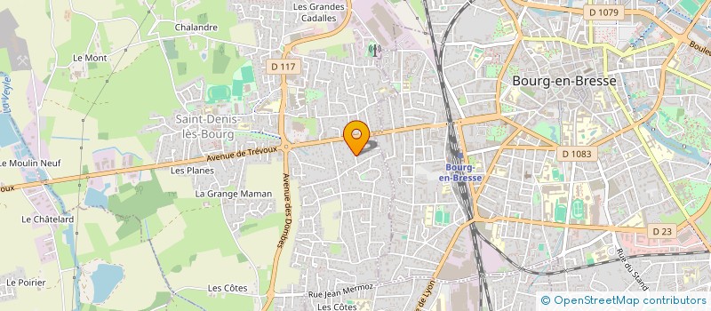 localisation de l'entreprise SCI NBA à SAINT-DENIS-LES-BOURG