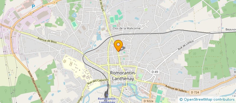 localisation de l'entreprise SCI NBBC  ROMORANTIN-LANTHENAY