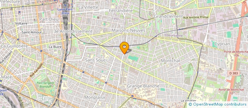 localisation de l'entreprise SCI NBD  LYON