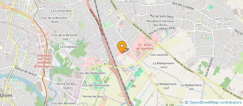 localisation de l'entreprise SCI NBG  SAINT-JEAN-LE-BLANC