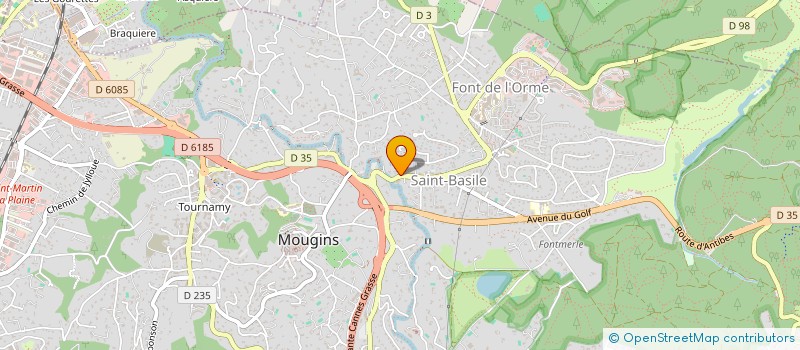 localisation de l'entreprise SCI NBH  MOUGINS