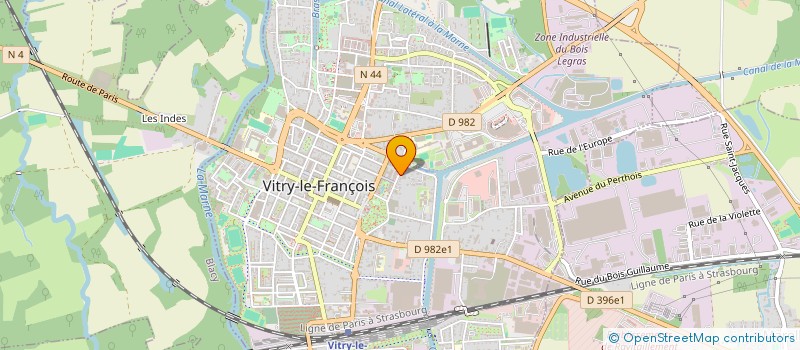 localisation de l'entreprise SCI NBHKIM à VITRY-LE-FRANCOIS