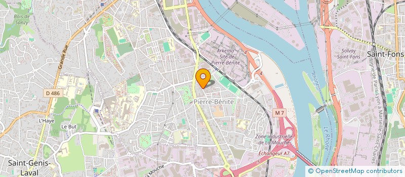 localisation de l'entreprise SCI NBI IMMO  OULLINS-PIERRE-BENITE