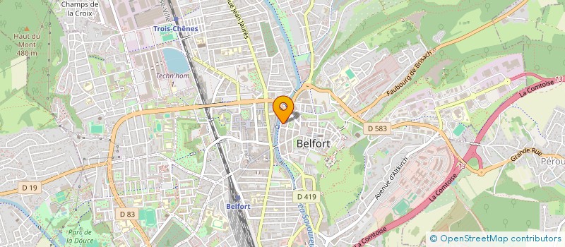 localisation de l'entreprise SCI NBJK  BELFORT