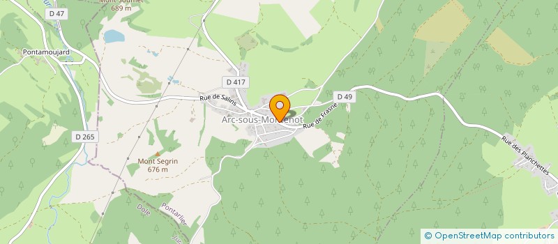 localisation de l'entreprise SCI NBL  ARC-SOUS-MONTENOT