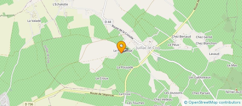 localisation de l'entreprise SCI NBPA à JUILLAC-LE-COQ