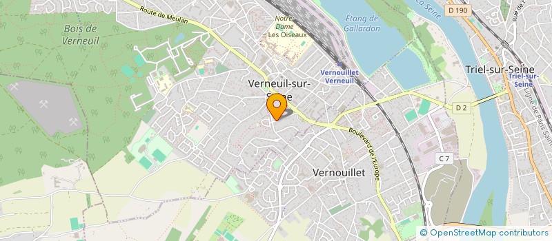 localisation de l'entreprise SCI NBW  VERNEUIL-SUR-SEINE