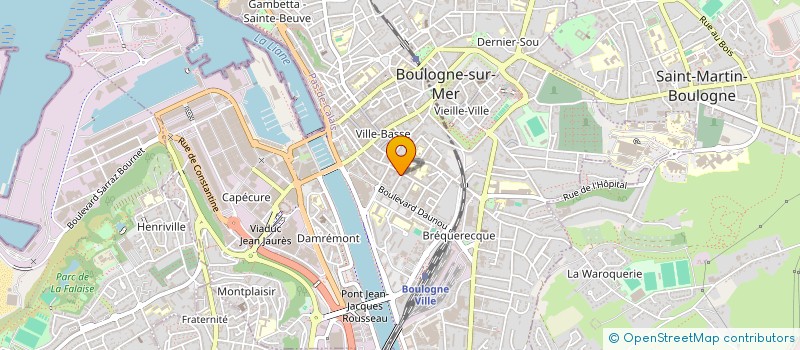 localisation de l'entreprise SCI NC  BOULOGNE-SUR-MER