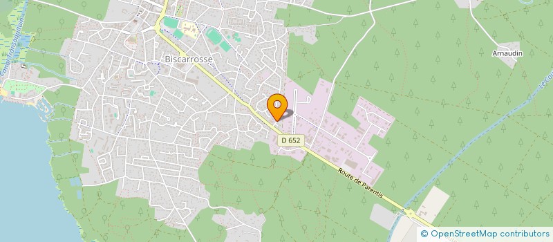 localisation de l'entreprise SCI NC DE LA MOUNTAGNOTTE  BISCARROSSE