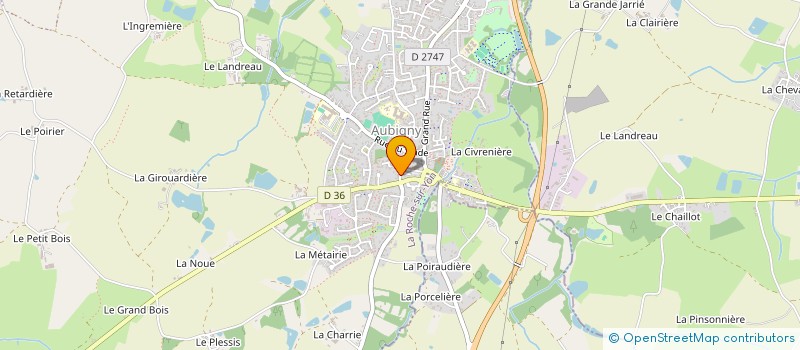 localisation de l'entreprise SCI NC IMMO  AUBIGNY-LES CLOUZEAUX