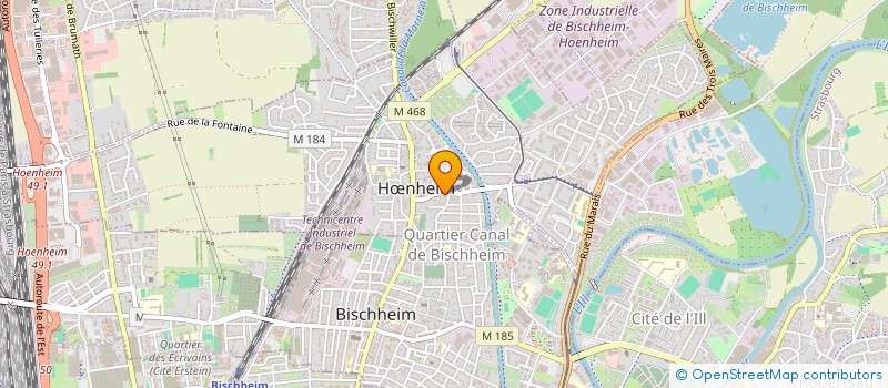 localisation de l'entreprise SCI NC LOC  HNHEIM