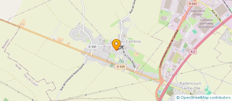 localisation de l'entreprise SCI NC ORTHOS  SAILLY-LEZ-CAMBRAI