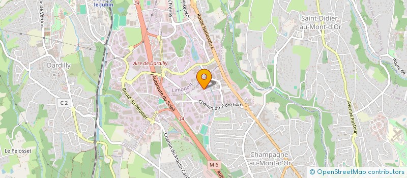 localisation de l'entreprise SCI NC2  CHAMPAGNE-AU-MONT-D'OR