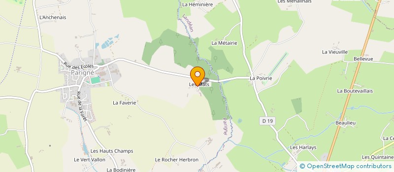 localisation de l'entreprise SCI NC2L RH  LANDEAN