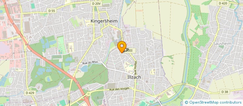 localisation de l'entreprise SCI NC3M  ILLZACH