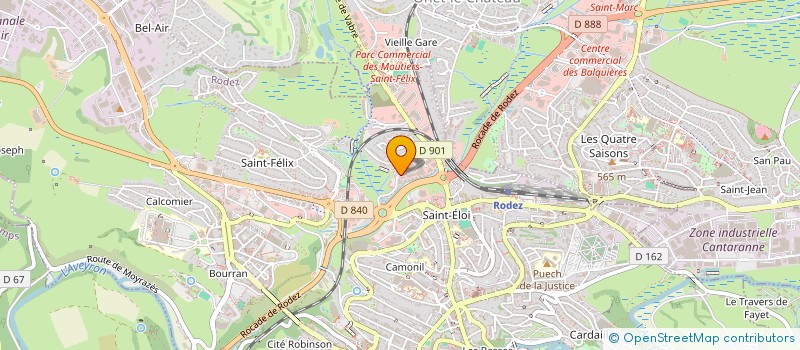 localisation de l'entreprise SCI NCD  RODEZ