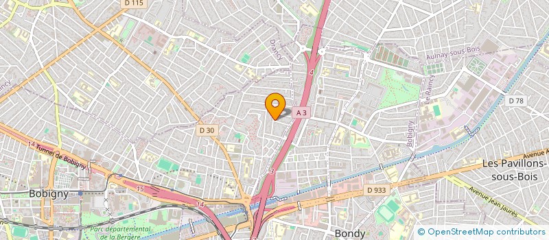 localisation de l'entreprise SCI NCI  BOBIGNY