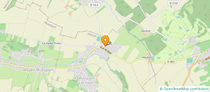 localisation de l'entreprise SCI NCJG  MUESPACH