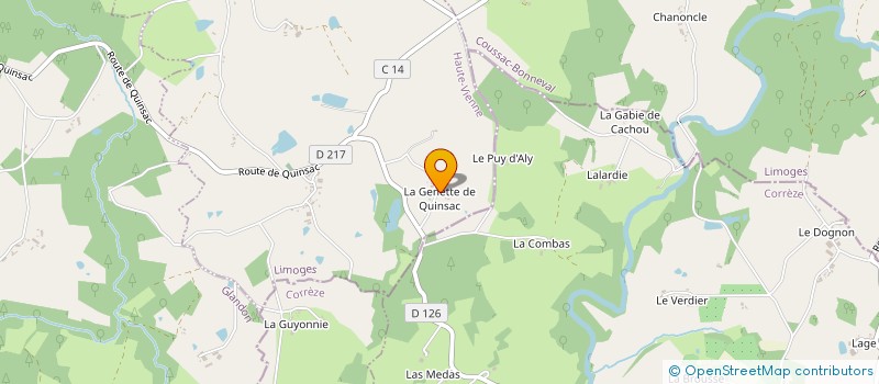 localisation de l'entreprise SCI NCJPMORIN à ST YRIEIX LA PERCHE