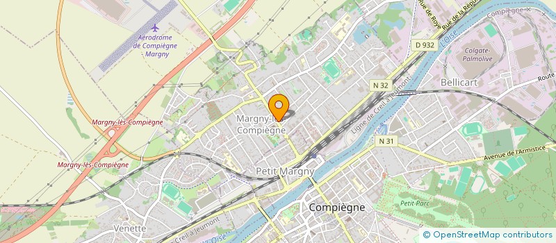 localisation de l'entreprise SCI NCLK  MARGNY-LES-COMPIEGNE