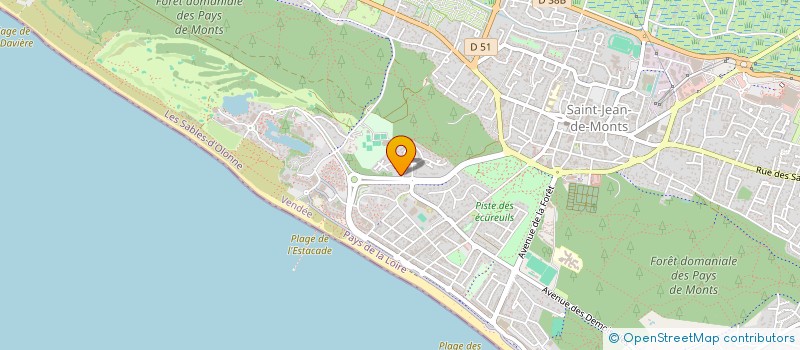 localisation de l'entreprise SCI NCM  SAINT-JEAN-DE-MONTS