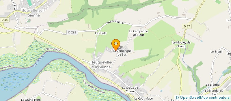 localisation de l'entreprise SCI NCM  HEUGUEVILLE-SUR-SIENNE