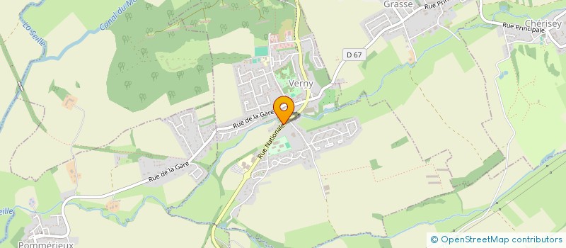 localisation de l'entreprise SCI NCMF  VERNY