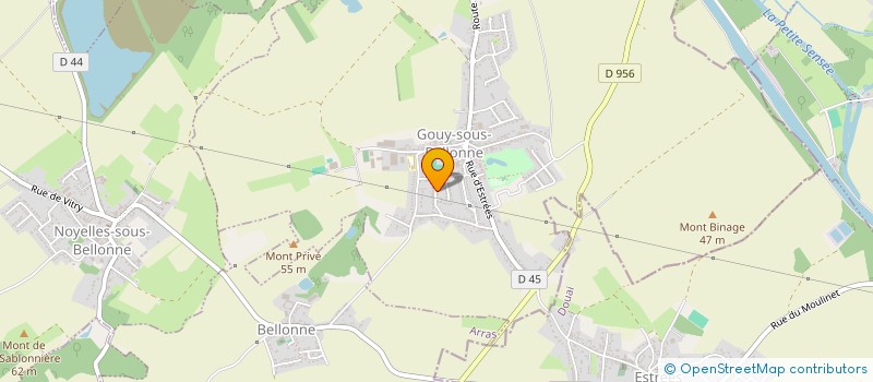 localisation de l'entreprise SCI NCOB  GOUY-SOUS-BELLONNE