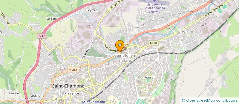 localisation de l'entreprise SCI NCR  SAINT-CHAMOND